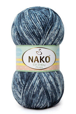 Nako Yarn - NAKO ELİT BABY MUARE KNİTTİNG YARN 31869