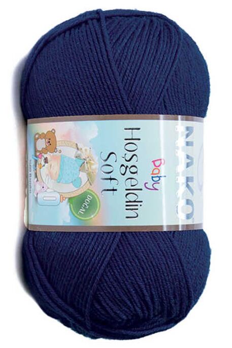 Nako Yarn - NAKO HOŞGELDİN SOFT KNİTTİNG YARN 10094 Navy