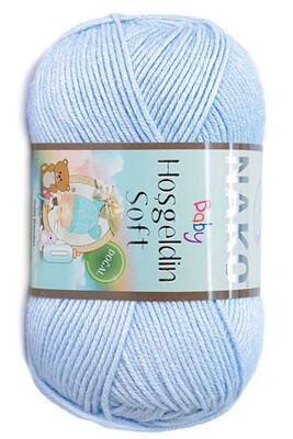 Nako Yarn - NAKO HOŞGELDİN SOFT KNİTTİNG YARN 10556 New Born Blue