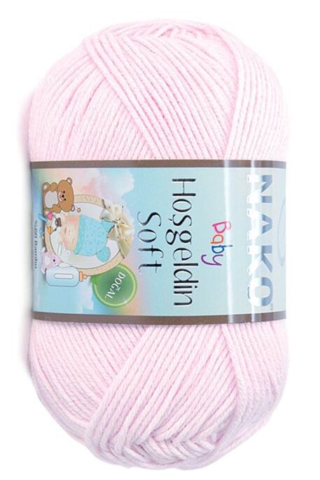 Nako Yarn - NAKO HOŞGELDİN SOFT KNİTTİNG YARN 10557 New Born Soft Pink