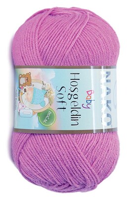 NAKO HOŞGELDİN SOFT KNİTTİNG YARN 1249 Rose - Thumbnail