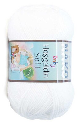 Nako Yarn - NAKO HOŞGELDİN SOFT KNİTTİNG YARN 208 White