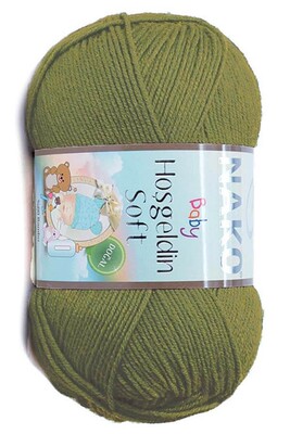 Nako Yarn - NAKO HOŞGELDİN SOFT KNİTTİNG YARN 268 Khaki Green