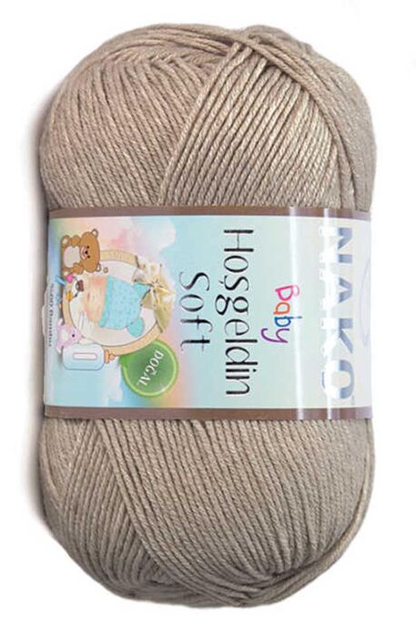 Nako Yarn - NAKO HOŞGELDİN SOFT KNİTTİNG YARN 6377 Dark Beige