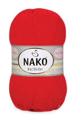 Nako Yarn - NAKO İNCİ BEBE KNİTTİNG YARN 4738 Red