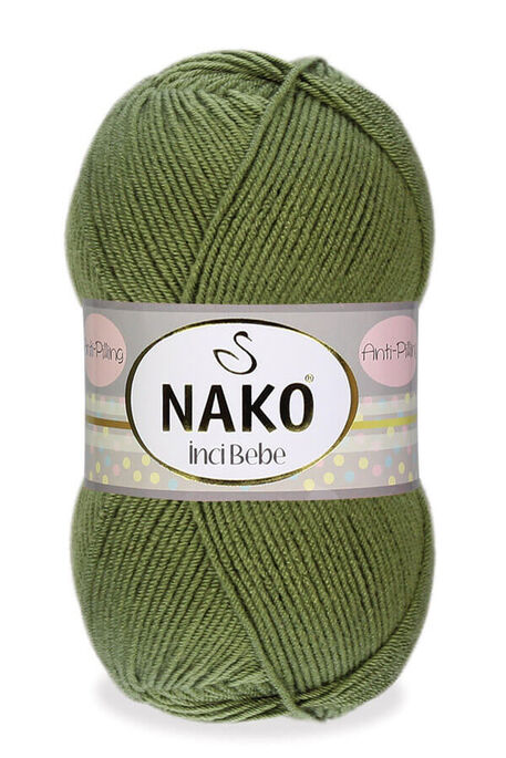 Nako Yarn - NAKO İNCİ BEBE KNİTTİNG YARN 4900 GREEN