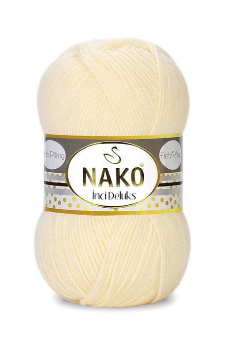 Nako Yarn - NAKO İNCİ DELUKS KNİTTİNG YARN 11454 Cream