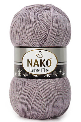 Nako Yarn - NAKO LAME FINE KNİTTİNG YARN 10155SE Grape Juice