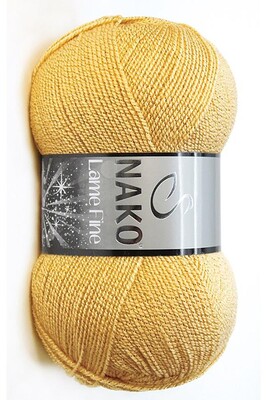 Nako Yarn - NAKO LAME FINE KNİTTİNG YARN 10248A Mustard