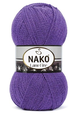 Nako Yarn - NAKO LAME FINE KNİTTİNG YARN 10445MR Artichoke Flower