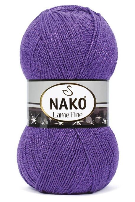 Nako Yarn - NAKO LAME FINE KNİTTİNG YARN 10445MR Artichoke Flower