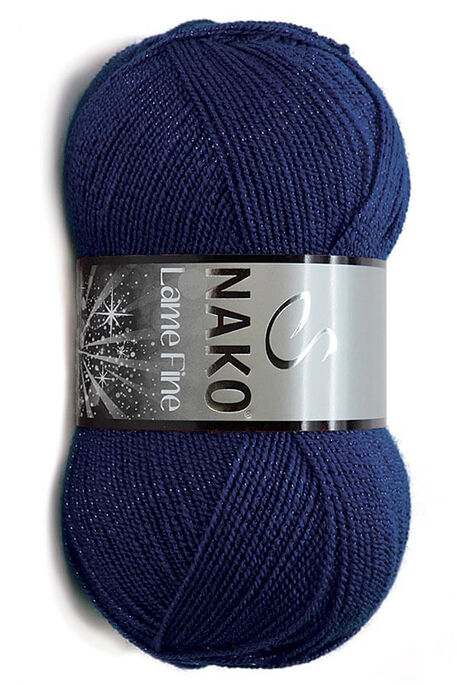 Nako Yarn - NAKO LAME FINE KNİTTİNG YARN 148P Navy Blue