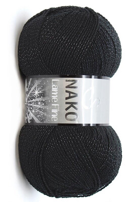 Nako Yarn - NAKO LAME FINE KNİTTİNG YARN 217 Black