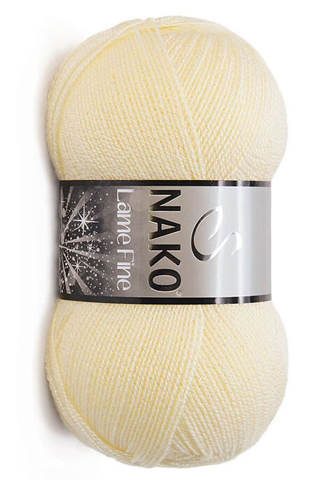 Nako Yarn - NAKO LAME FINE KNİTTİNG YARN 256SE Cream