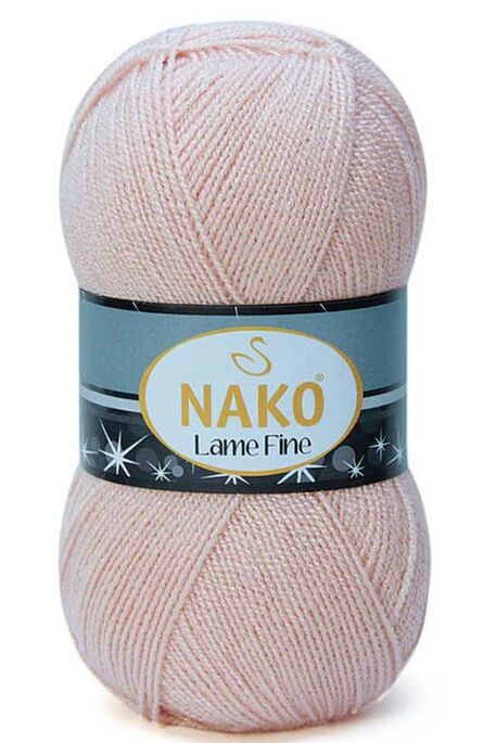 Nako Yarn - NAKO LAME FINE KNİTTİNG YARN 318SE Rose Bud