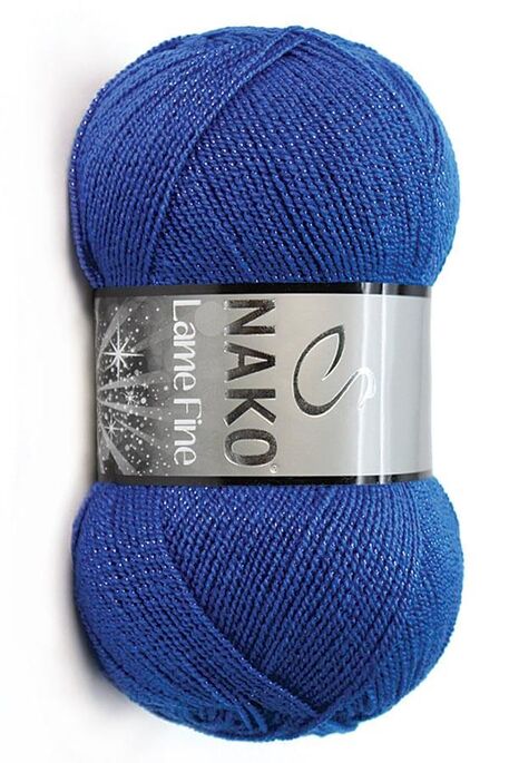 Nako Yarn - NAKO LAME FINE KNİTTİNG YARN 3265P Saxe Blue