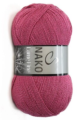 Nako Yarn - NAKO LAME FINE KNİTTİNG YARN 6578PB Dark Pink