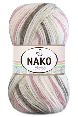 Nako Yarn - NAKO LOLİPOP KNİTTİNG YARN 80564 Sugar Girl