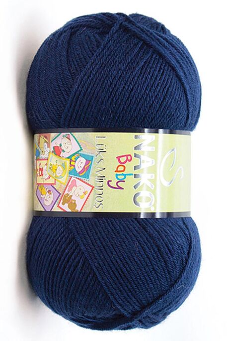 Nako Yarn - NAKO LÜKS MİNNOŞ KNİTTİNG YARN 10094 Navy