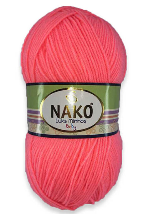 Nako Yarn - NAKO LÜKS MİNNOŞ KNİTTİNG YARN 11157 Neon Sea Bream