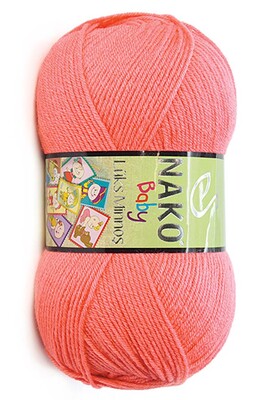 Nako Yarn - NAKO LÜKS MİNNOŞ KNİTTİNG YARN 11198 Red Sea Bream