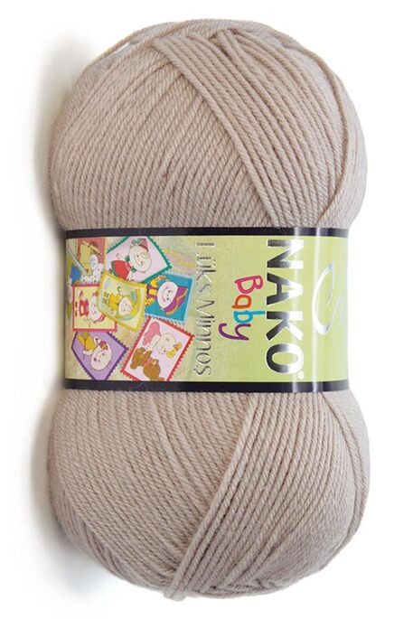 Nako Yarn - NAKO LÜKS MİNNOŞ KNİTTİNG YARN 1199 Taupe