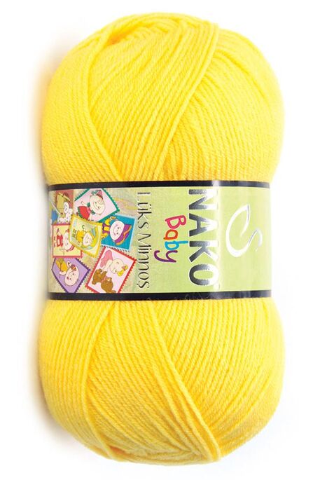 Nako Yarn - NAKO LÜKS MİNNOŞ KNİTTİNG YARN 145 Citron