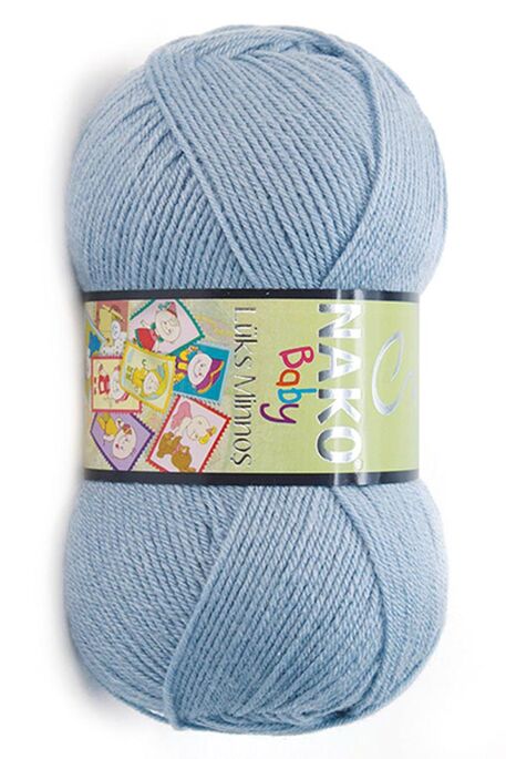 Nako Yarn - NAKO LÜKS MİNNOŞ KNİTTİNG YARN 1986 Blue Jean