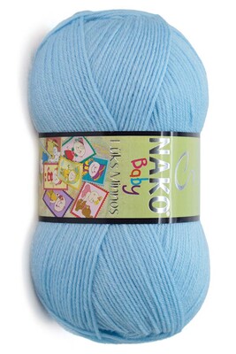 NAKO LÜKS MİNNOŞ KNİTTİNG YARN 214 Horizon Blue - Thumbnail