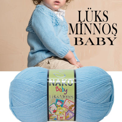 Nako Yarn - NAKO LÜKS MİNNOŞ KNİTTİNG YARN 214 Horizon Blue