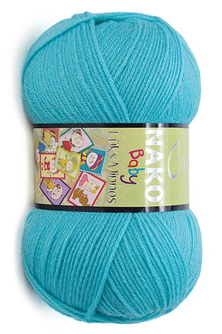 Nako Yarn - NAKO LÜKS MİNNOŞ KNİTTİNG YARN 3323 Turquoise