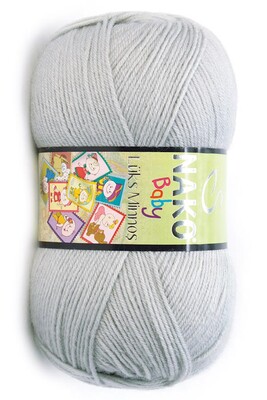 Nako Yarn - NAKO LÜKS MİNNOŞ KNİTTİNG YARN 969 Silver