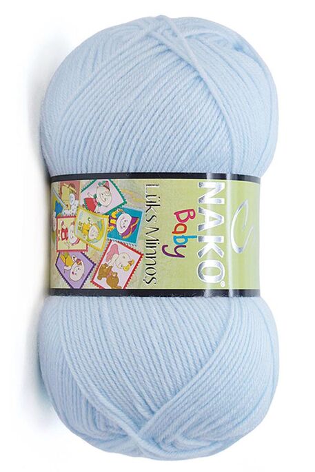 Nako Yarn - NAKO LÜKS MİNNOŞ KNİTTİNG YARN 99076 Sky Blue