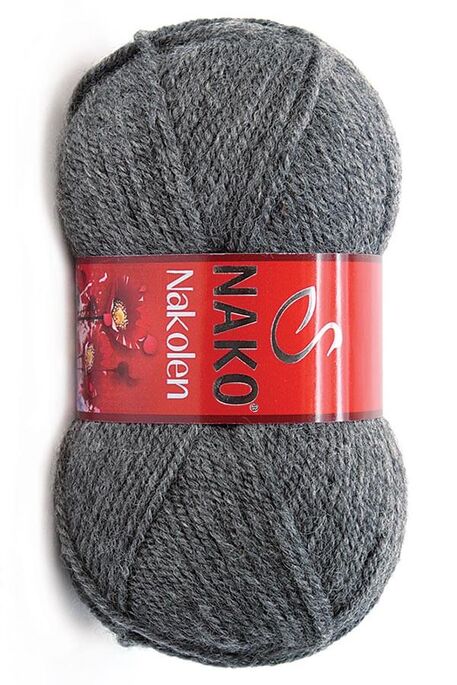 Nako Yarn - NAKO NAKOLEN KNİTTİNG YARN 193 Dark Grey Melange