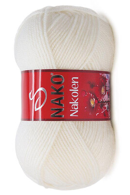 Nako Yarn - NAKO NAKOLEN KNİTTİNG YARN 208 White