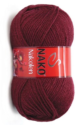 Nako Yarn - NAKO NAKOLEN KNİTTİNG YARN 999 Claret Red