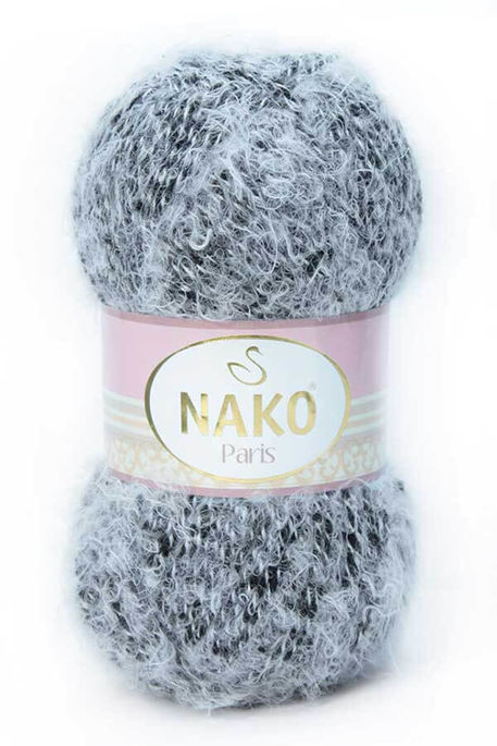 Nako Yarn - NAKO PARİS YARN 21304 White Black Marl