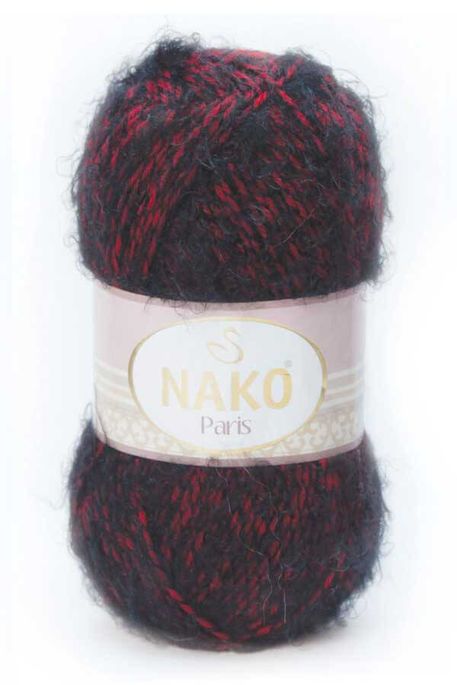 Nako Yarn - NAKO PARİS YARN 21306 Red Black Marl