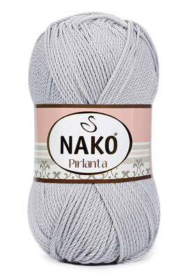 Nako Yarn - NAKO PIRLANTA YARN 130 Light Grey