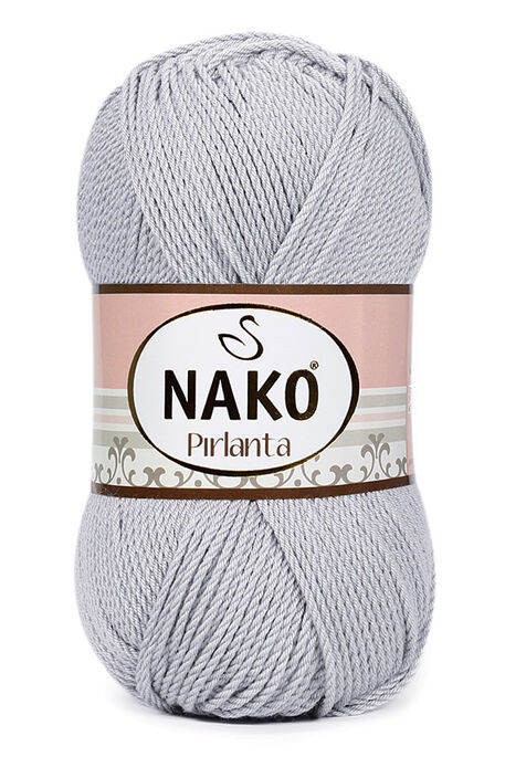 Nako Yarn - NAKO PIRLANTA YARN 130 Light Grey