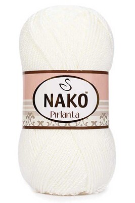 Nako Yarn - NAKO PIRLANTA YARN 208 White