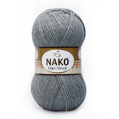 NAKO - NAKO PURE WOOL 11207 Gümüş Gri