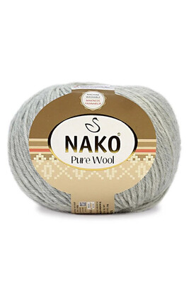 NAKO - NAKO PURE WOOL 195 Açık Gri Melanj