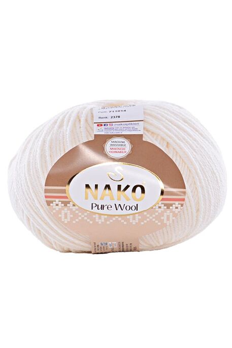 NAKO - NAKO PURE WOOL 2378 Vanilya