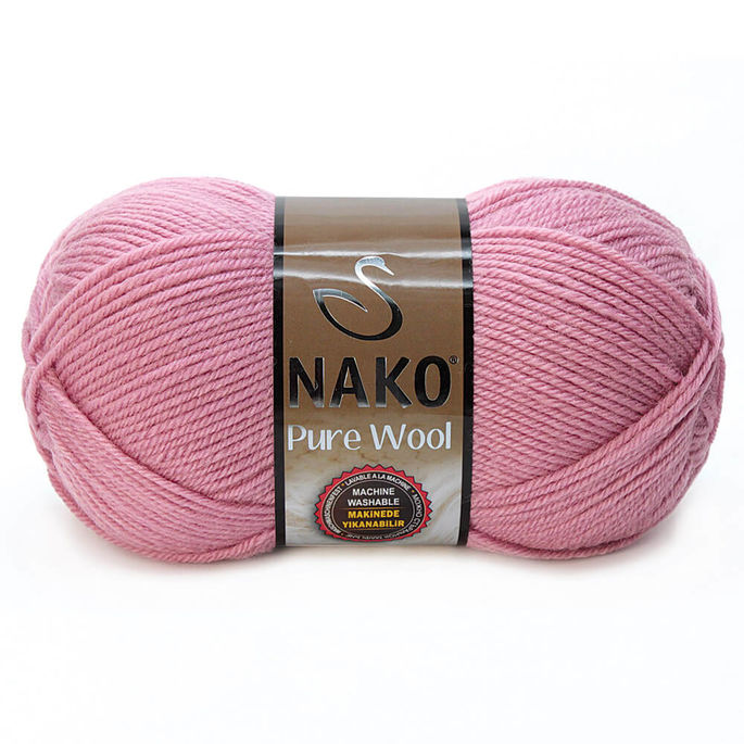 NAKO - NAKO PURE WOOL 275 Gül Kurusu