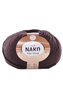 NAKO - NAKO PURE WOOL 282 Acı Kahve