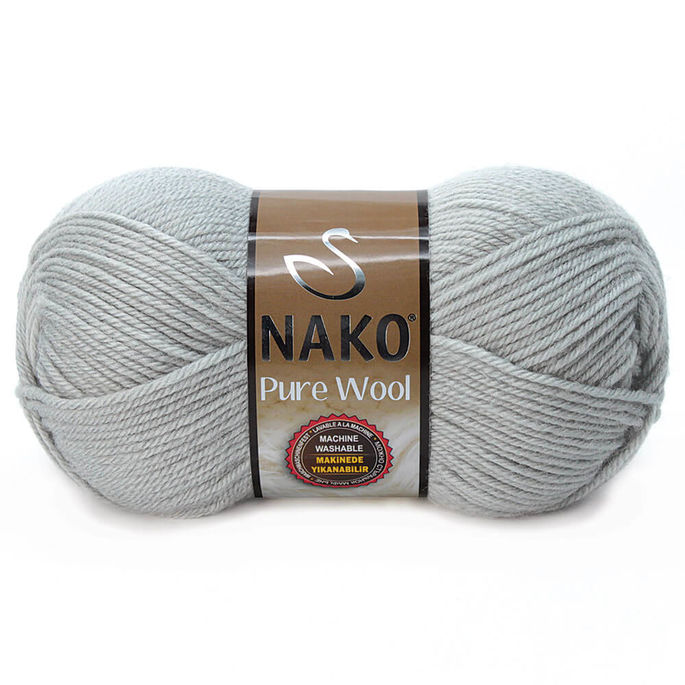 NAKO - NAKO PURE WOOL 3298 Gri