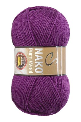 NAKO - NAKO PURE WOOL 60 Mürdüm