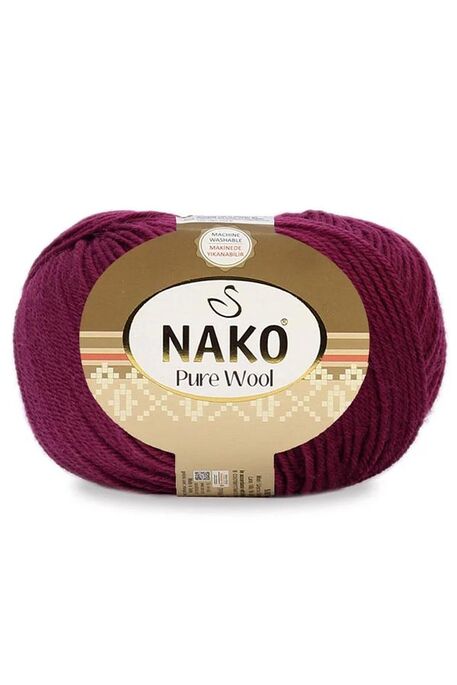 NAKO - NAKO PURE WOOL 6592 Bordo