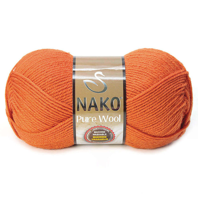 NAKO - NAKO PURE WOOL 6963 Turuncu